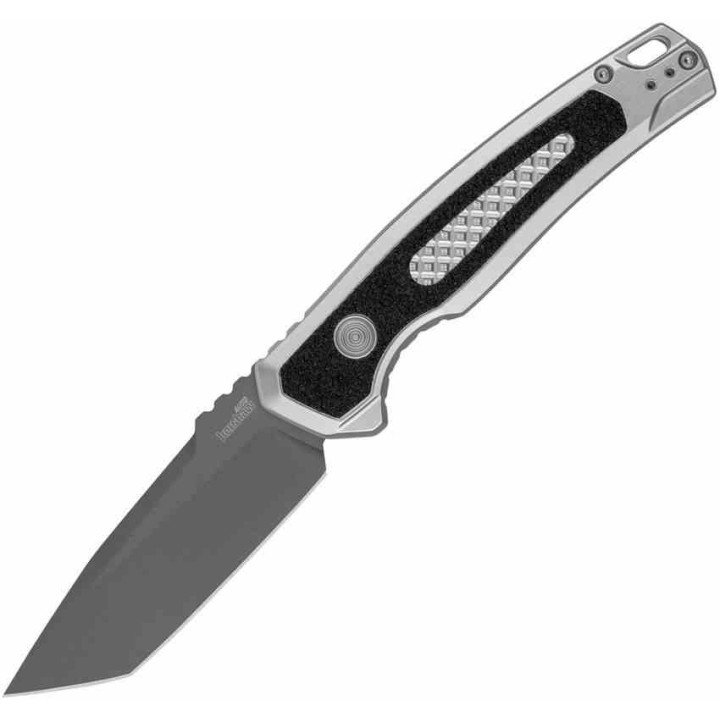 Couteau Kershaw Auto Launch 16 Tanto Lame Acier CPM-M4 Manche Raw Aluminum Button Lock USA KS7105RAW - Livraison Gratuite