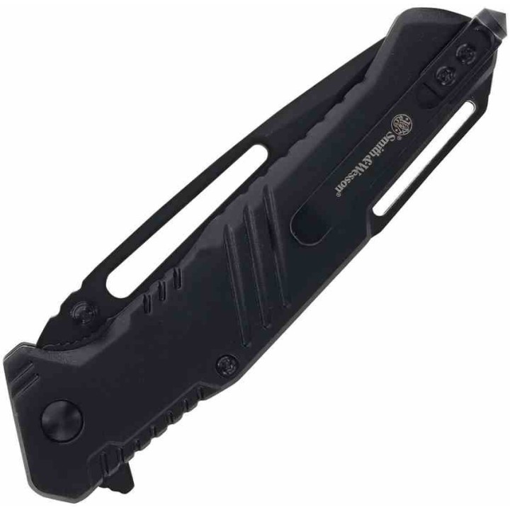Couteau Smith&Wesson Extreme Ops Tanto Lame Acier 7Cr13 Black Manche Aluminium Clip Linerlock SW1205907 - Livraison Gratuite