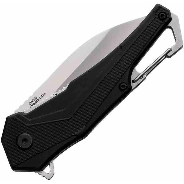 Couteau Smith&Wesson Oasis Carabiner Lame Acier 8Cr Manche Aluminium Liner Lock SW1206288 - Livraison Gratuite