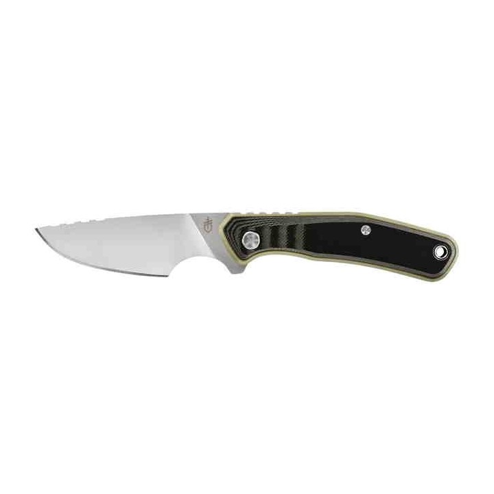 Couteau Gerber Downwind Caper Green/Black Lame Acier 7Cr17MoV Manche G10 Etui Canvas G1821 - Livraison Gratuite
