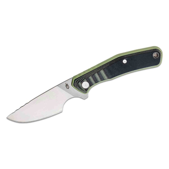Couteau Gerber Downwind Caper Green/Black Lame Acier 7Cr17MoV Manche G10 Etui Canvas G1821 - Livraison Gratuite