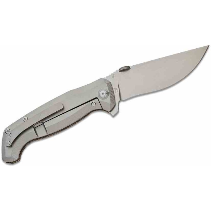 Couteau ArtisanCutlery Kami OD Green Manche Micarta/Titane Lame Acier S35VN SW IKBS Clip Titane ATZ1864GODG - Livraison Gratuite