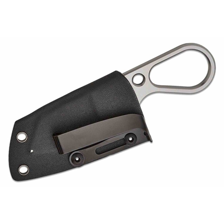 Couteau Kizer Bowtie Lame Acier D2 SW Reverse Tanto Manche Acier Etui Kydex Clip KI1061A1 - Livraison Gratuite