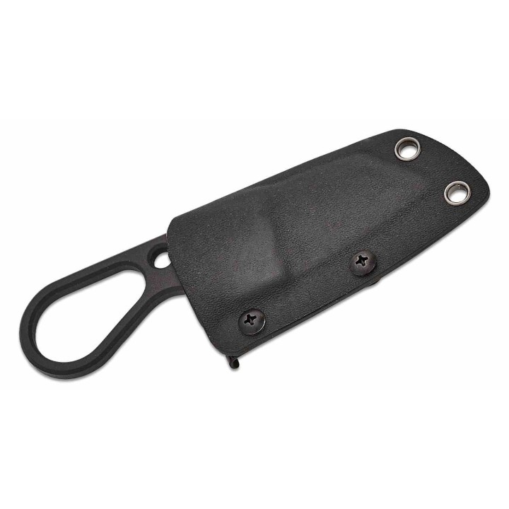 Couteau Kizer Bowtie Lame Acier D2 BLK Reverse Tanto Manche Acier Etui Kydex Clip KI1061A2 - Livraison Gratuite