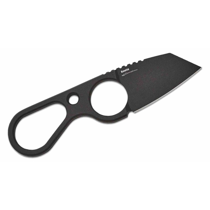 Couteau Kizer Bowtie Lame Acier D2 BLK Reverse Tanto Manche Acier Etui Kydex Clip KI1061A2 - Livraison Gratuite