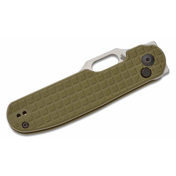 Couteau Kizer Cormorant Green Lame 154CM satin Manche G10 IKBS Button Lock Clip KIV4562C1 - Livraison Gratuite