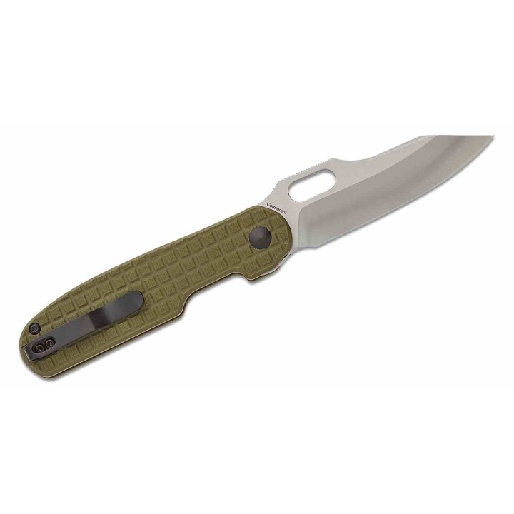 Couteau Kizer Cormorant Green Lame 154CM satin Manche G10 IKBS Button Lock Clip KIV4562C1 - Livraison Gratuite