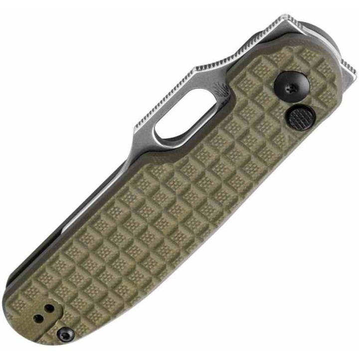 Couteau Kizer Cormorant Green Lame 154CM satin Manche G10 IKBS Button Lock Clip KIV4562C1 - Livraison Gratuite