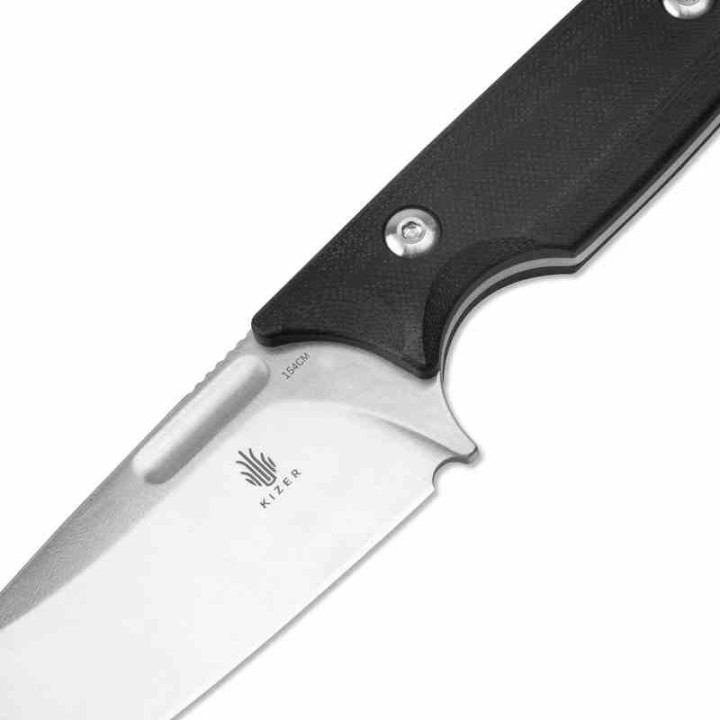 Couteau Kizer Cabox Lame Acier 154CM Drop Point Manche G10 Etui Kydex KI1048C1 - Livraison Gratuite