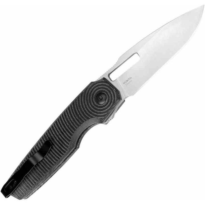  Couteau Kizer Cutlery Dogfish Black Manche Micarta Lame Acier Nitro-V Button Lock IKBS Clip KIV3640A1 - Livraison Gratuite