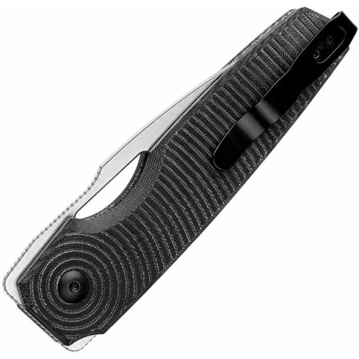  Couteau Kizer Cutlery Dogfish Black Manche Micarta Lame Acier Nitro-V Button Lock IKBS Clip KIV3640A1 - Livraison Gratuite
