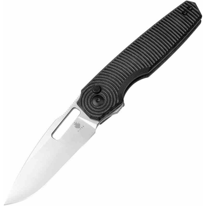  Couteau Kizer Cutlery Dogfish Black Manche Micarta Lame Acier Nitro-V Button Lock IKBS Clip KIV3640A1 - Livraison Gratuite