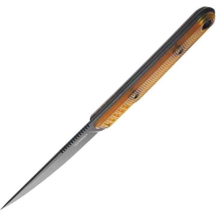 Couteau Kubey JL Kwaiken Fixie Ultem Lame Acier 14C28N Blackwash Etui Kydex KUB355D - Livraison Gratuite