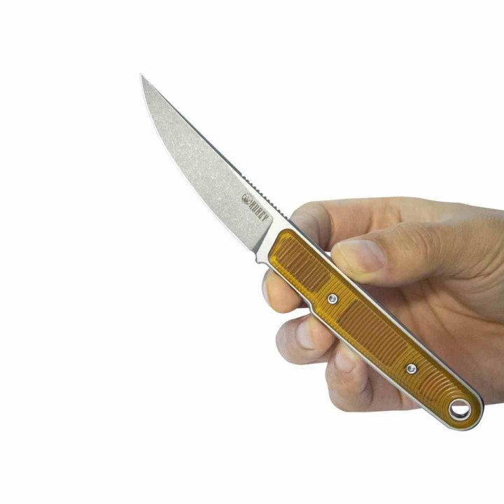 Couteau Kubey JL Kwaiken Fixie Ultem Lame Acier 14C28N Beadblast Etui Kydex KUB355C - Livraison Gratuite