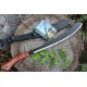 Machette Condor Parang Machete Acier Carbone 1075 Manche Bois Etui Cuir Made In El Salvador CD60940 - Livraison Gratuite 