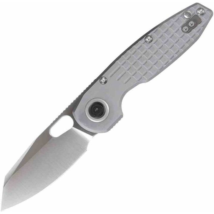 Couteau Vosteed Ankylo Gray Manche Alu Lame Reverse Tanto Acier Elmax Satin IKBS Vanchor Lock Clip VOSA1910 - Livraison Gratuite