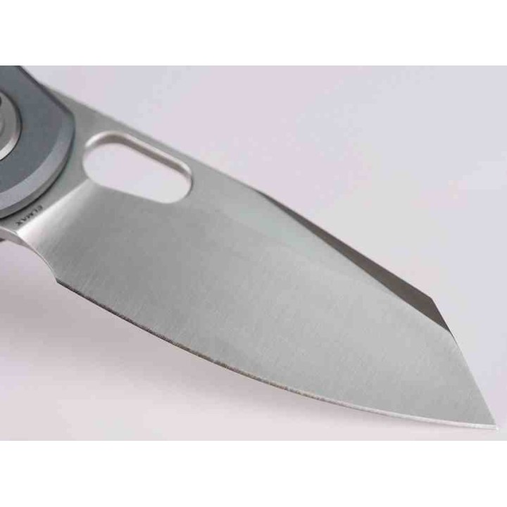 Couteau Vosteed Ankylo Gray Manche Alu Lame Reverse Tanto Acier Elmax Satin IKBS Vanchor Lock Clip VOSA1910 - Livraison Gratuite