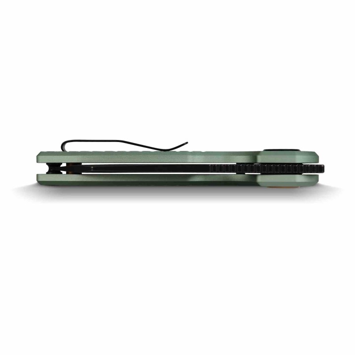 Couteau Vosteed Green Manche Alu Lame Reverse Tanto Acier 154CM Blackwash IKBS Vanchor Lock Clip VOSA1907 - Livraison Gratuite
