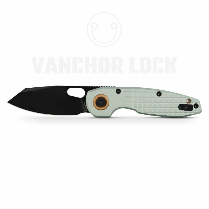 Couteau Vosteed Green Manche Alu Lame Reverse Tanto Acier 154CM Blackwash IKBS Vanchor Lock Clip VOSA1907 - Livraison Gratuite