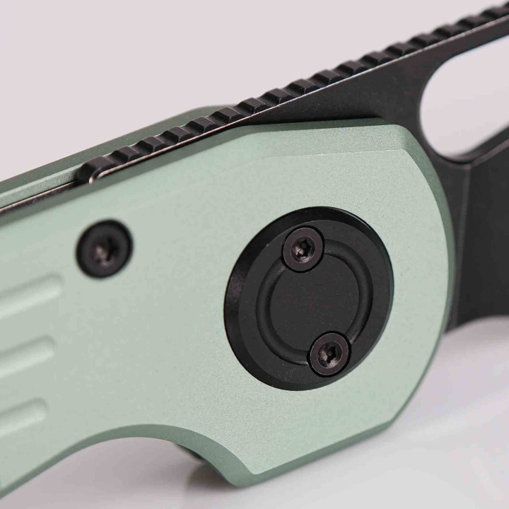 Couteau Vosteed Green Manche Alu Lame Reverse Tanto Acier 154CM Blackwash IKBS Vanchor Lock Clip VOSA1907 - Livraison Gratuite