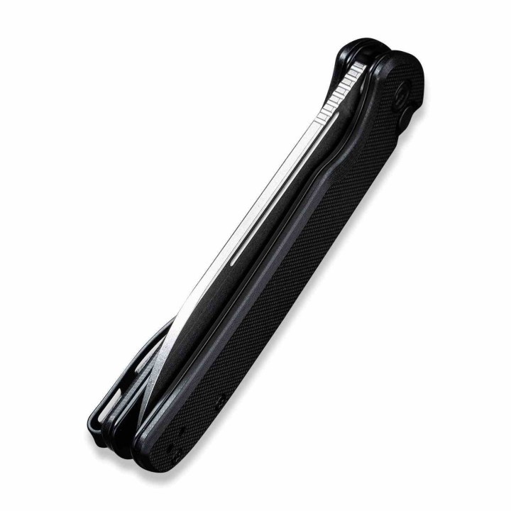 Couteau CIVIVI Chevalier Black Lame Acier 14C28N Manche G10 IKBS Button Lock Clip CIVC200221 - Livraison Gratuite
