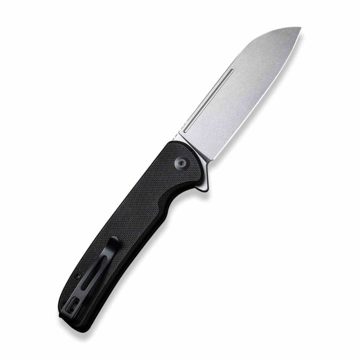 Couteau CIVIVI Chevalier Black Lame Acier 14C28N Manche G10 IKBS Button Lock Clip CIVC200221 - Livraison Gratuite
