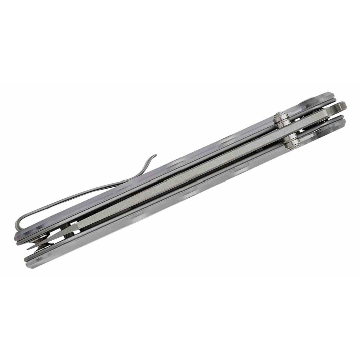 Couteau CIVIVI Vision FG Lexan Lame Nitro-V 2 Tons Reverse Tanto Manche Abs IKBS Superlock Clip CIVC220367 - Livraison Gratuite