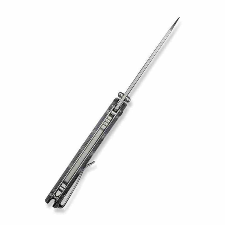 Couteau CIVIVI Vision FG Lexan Lame Nitro-V 2 Tons Reverse Tanto Manche Abs IKBS Superlock Clip CIVC220367 - Livraison Gratuite