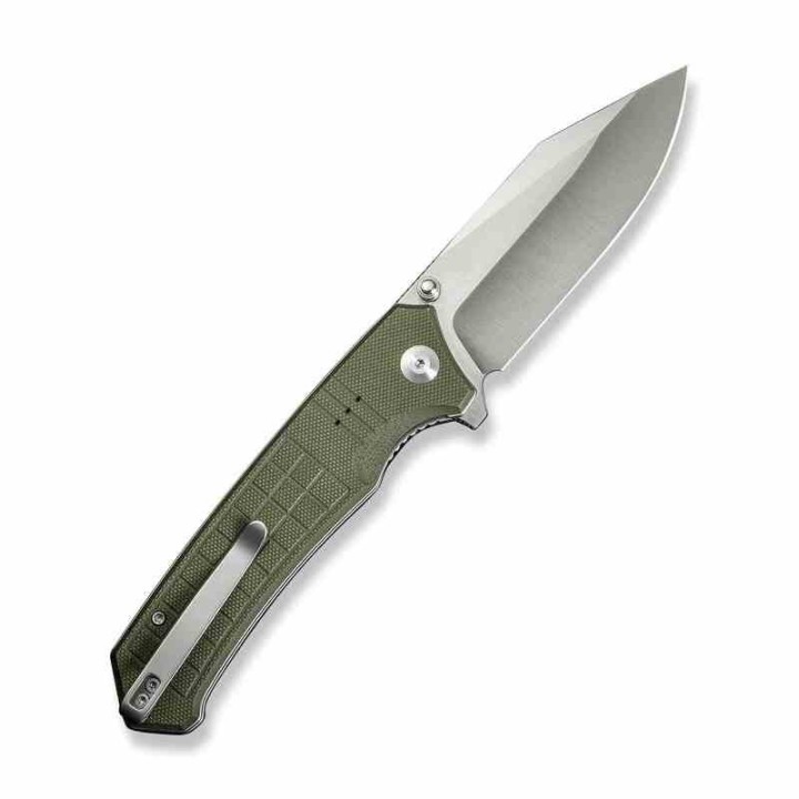 Couteau CIVIVI Tacticorix Green Manche G10 Lame Acier Nitro-V Satin IKBS Linerlock Clip CIVC230552 - Livraison Gratuite