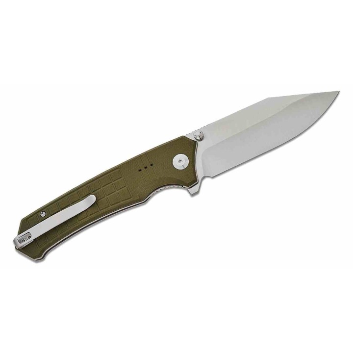 Couteau CIVIVI Tacticorix Green Manche G10 Lame Acier Nitro-V Satin IKBS Linerlock Clip CIVC230552 - Livraison Gratuite