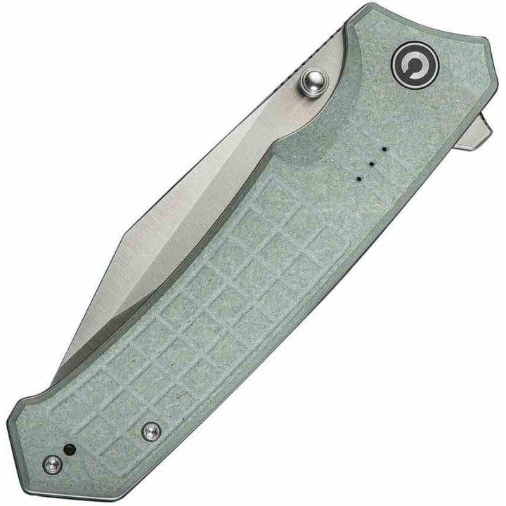 Couteau CIVIVI Tacticorix Gray Manche G10 Lame Acier Nitro-V Satin IKBS Linerlock Clip CIVC230553 - Livraison Gratuite