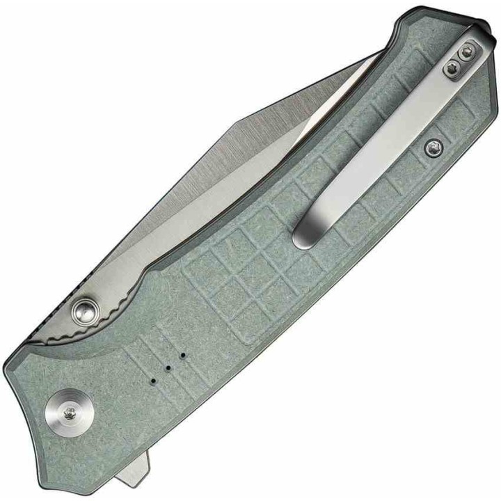 Couteau CIVIVI Tacticorix Gray Manche G10 Lame Acier Nitro-V Satin IKBS Linerlock Clip CIVC230553 - Livraison Gratuite