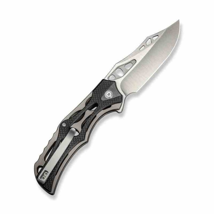 Couteau CIVIVI Biophase Gray Manche G10/Alu Lame Acier Nitro-V Satin IKBS Button Lock Clip CIVC23083C3 - Livraison Gratuite