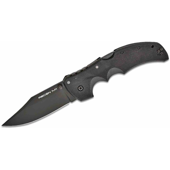 Couteau Cold Steel Recon M1 Lame Acier CPM-MagnaCut Black Manche G10 Clip Tri-Ad Lock Made Italy CS27TMC - Livraison Gratuite