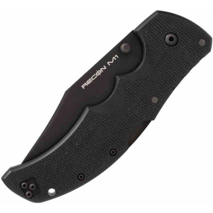 Couteau Cold Steel Recon M1 Lame Acier CPM-MagnaCut Black Manche G10 Clip Tri-Ad Lock Made Italy CS27TMC - Livraison Gratuite
