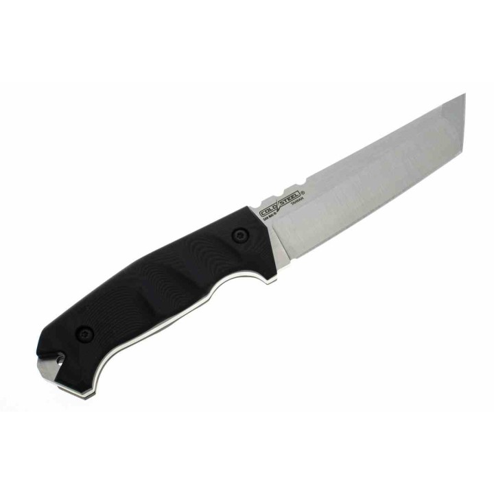 Couteau Cold Steel Warcraft Tanto Médium Lame Acier San Mai III Manche G10 Etui Secure-Ex CS13U - Livraison Gratuite
