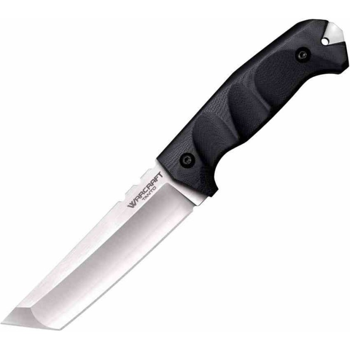 Couteau Cold Steel Warcraft Tanto Médium Lame Acier San Mai III Manche G10 Etui Secure-Ex CS13U - Livraison Gratuite