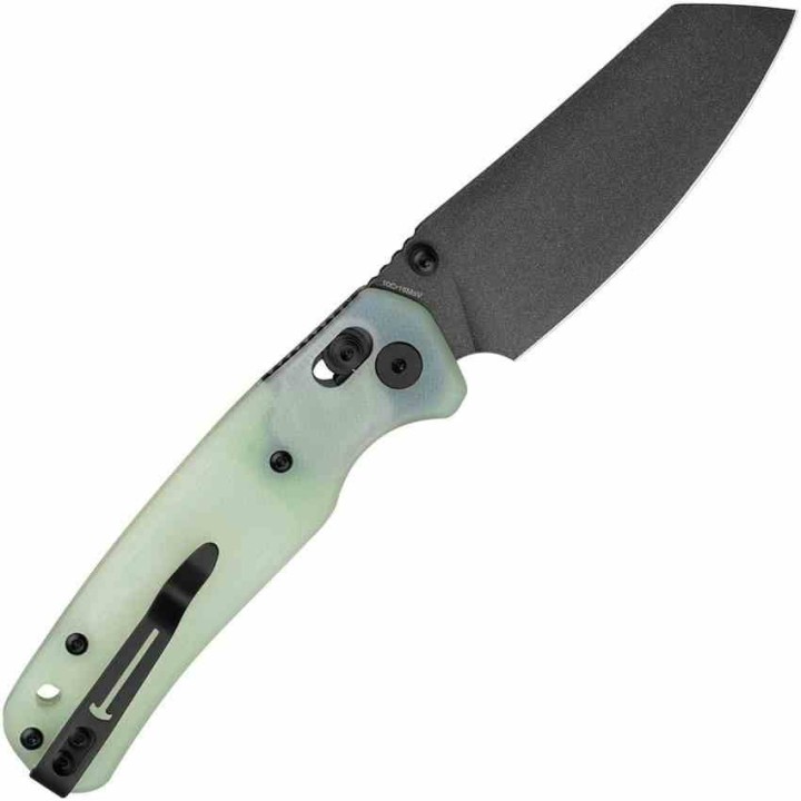 Couteau BESTECHMAN CICADA'S WING Jade Lame Acier 10Cr15MoV Blk Manche G10 B-Lock Clip BTKMK06A - Livraison Gratuite