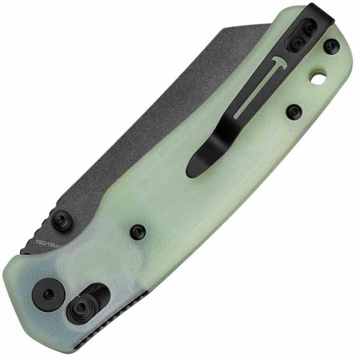 Couteau BESTECHMAN CICADA'S WING Jade Lame Acier 10Cr15MoV Blk Manche G10 B-Lock Clip BTKMK06A - Livraison Gratuite