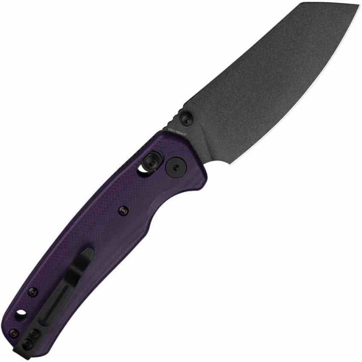 Couteau BESTECHMAN CICADA'S WING Purple Lame Acier 10Cr15MoV Blk Manche G10 B-Lock Clip BTKMK06B - Livraison Gratuite