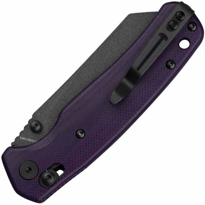 Couteau BESTECHMAN CICADA'S WING Purple Lame Acier 10Cr15MoV Blk Manche G10 B-Lock Clip BTKMK06B - Livraison Gratuite