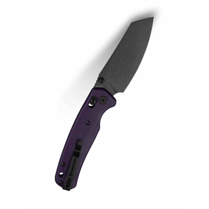 Couteau BESTECHMAN CICADA'S WING Purple Lame Acier 10Cr15MoV Blk Manche G10 B-Lock Clip BTKMK06B - Livraison Gratuite