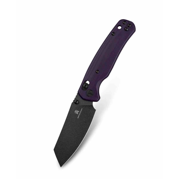 Couteau BESTECHMAN CICADA'S WING Purple Lame Acier 10Cr15MoV Blk Manche G10 B-Lock Clip BTKMK06B - Livraison Gratuite