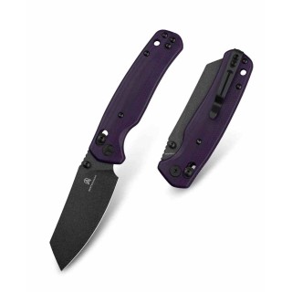 Couteau BESTECHMAN CICADA'S WING Purple Lame Acier 10Cr15MoV Blk Manche G10 B-Lock Clip BTKMK06B - Livraison Gratuite