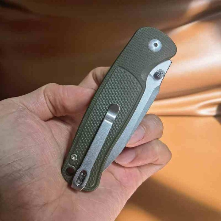 Couteau CJRB Shale Green Manche G10 Lame Acier AR-RPM9 SW Crossbar Lock IKBS Clip J1943GN - Livraison Gratuite