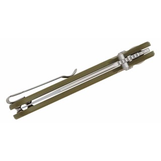 Couteau CJRB Shale Green Manche G10 Lame Acier AR-RPM9 SW Crossbar Lock IKBS Clip J1943GN - Livraison Gratuite