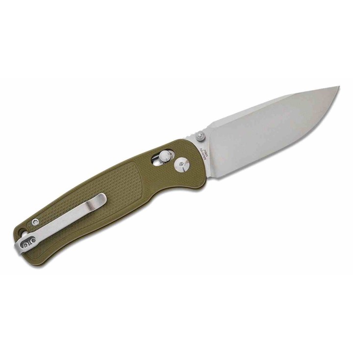 Couteau CJRB Shale Green Manche G10 Lame Acier AR-RPM9 SW Crossbar Lock IKBS Clip J1943GN - Livraison Gratuite