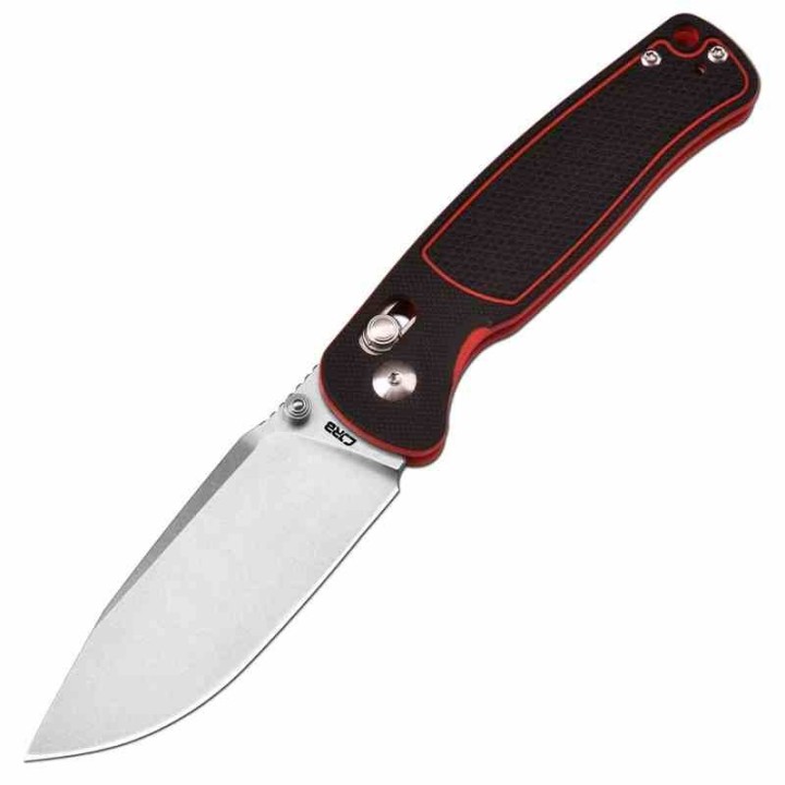 Couteau CJRB Shale Black/Red Manche G10 Lame Acier AR-RPM9 SW Crossbar Lock IKBS Clip J1943BRE - Livraison Gratuite