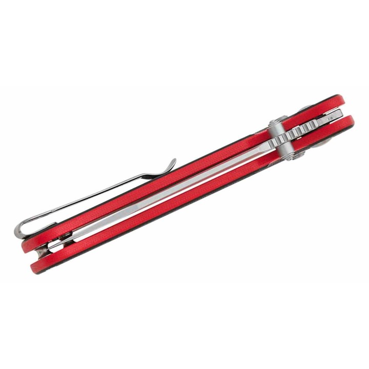 Couteau CJRB Shale Black/Red Manche G10 Lame Acier AR-RPM9 SW Crossbar Lock IKBS Clip J1943BRE - Livraison Gratuite