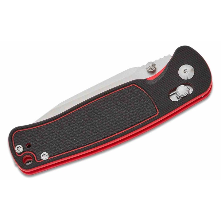 Couteau CJRB Shale Black/Red Manche G10 Lame Acier AR-RPM9 SW Crossbar Lock IKBS Clip J1943BRE - Livraison Gratuite